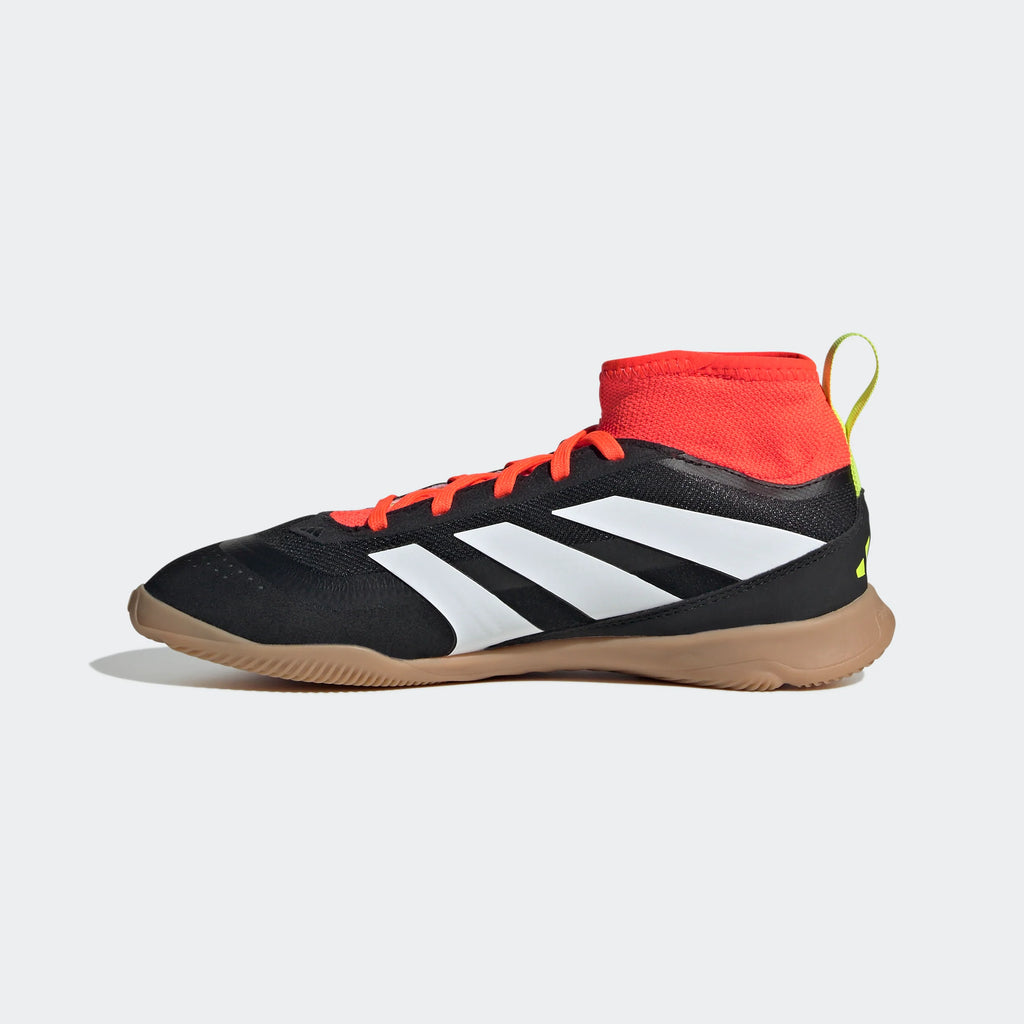 adidas Predator League IN Junior Indoor Soccer Shoes Core Black White Solar Red