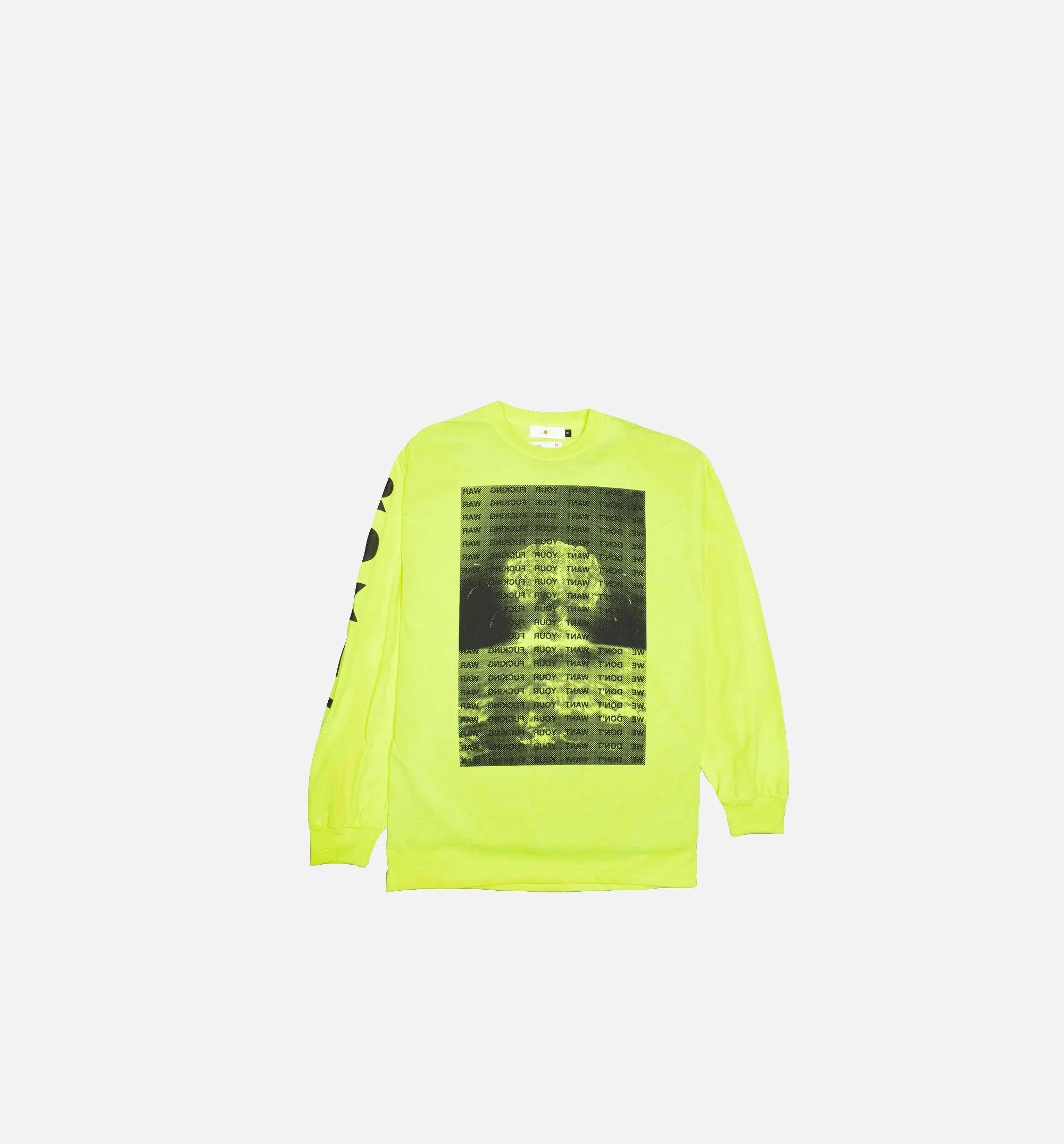 Ceasefire Mens Long Sleeve T Shirt Yellow Black