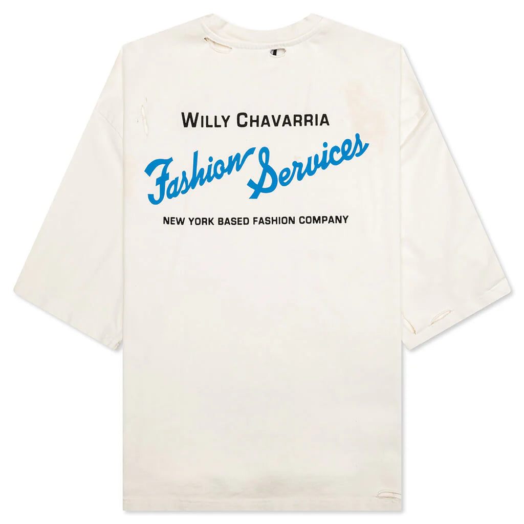 Fashion Services S S Buffalo Tee Cream