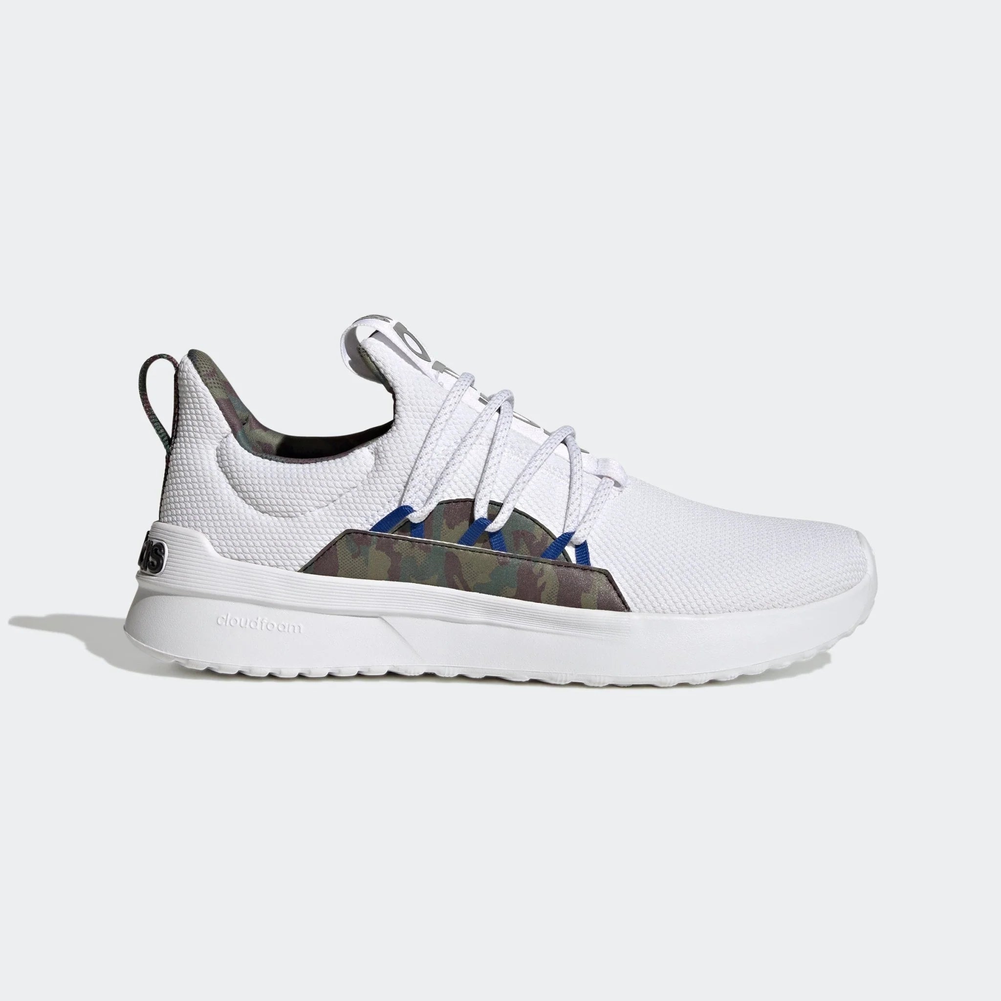 adidas Lite Racer Adapt 4 Cloudfoam Lifestyle Running Slip On Shoes Whjite Royal