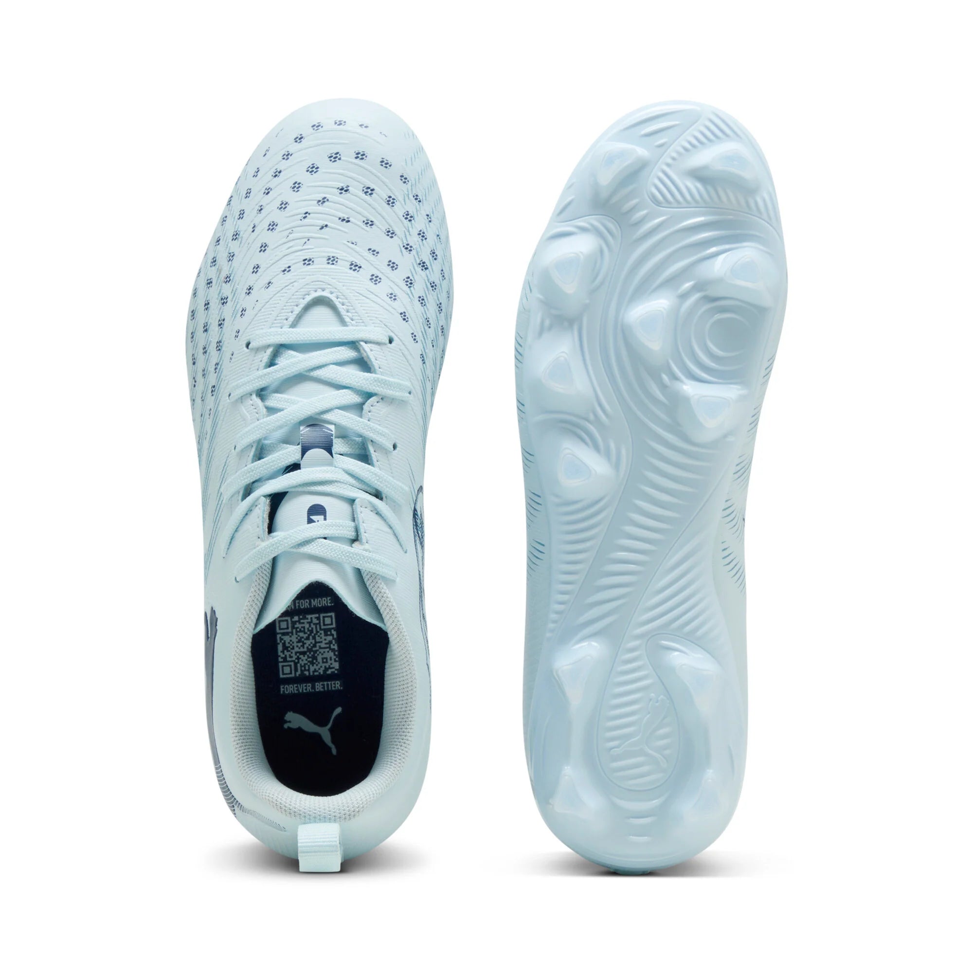 PUMA Future 9 Play FG AG Firm Ground Artificial Ground Youth Soccer Cleats Icy Blue