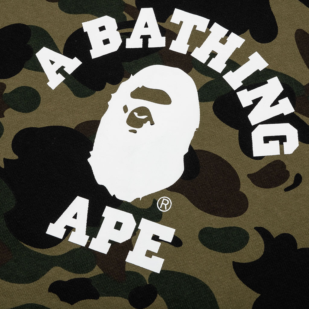 1st Camo College Pullover Hoodie Green