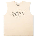 Sleeveless Crew Tee Archival White