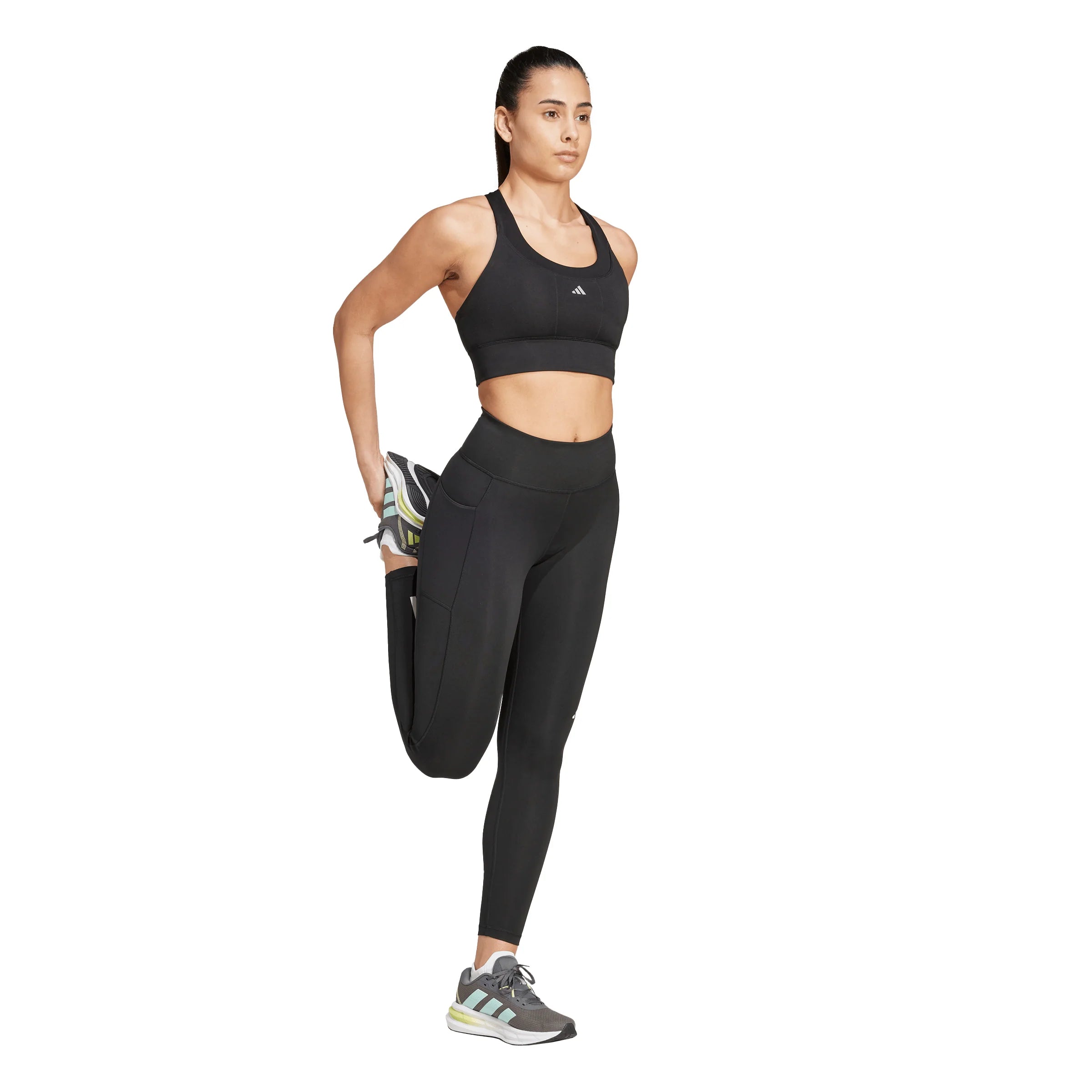 adidas Own the Run 7 8 Soccer Leggings Black