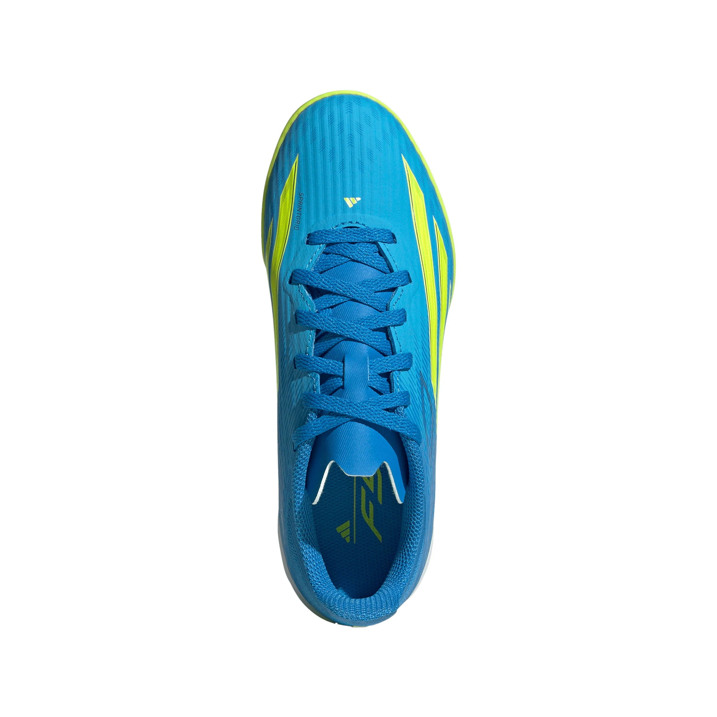 adidas F50 League IN Indoor Youth Soccer Shoes Blue Yellow Aqua
