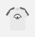Bape x Adidas All Over Print Mens Short Sleeve Shirt White