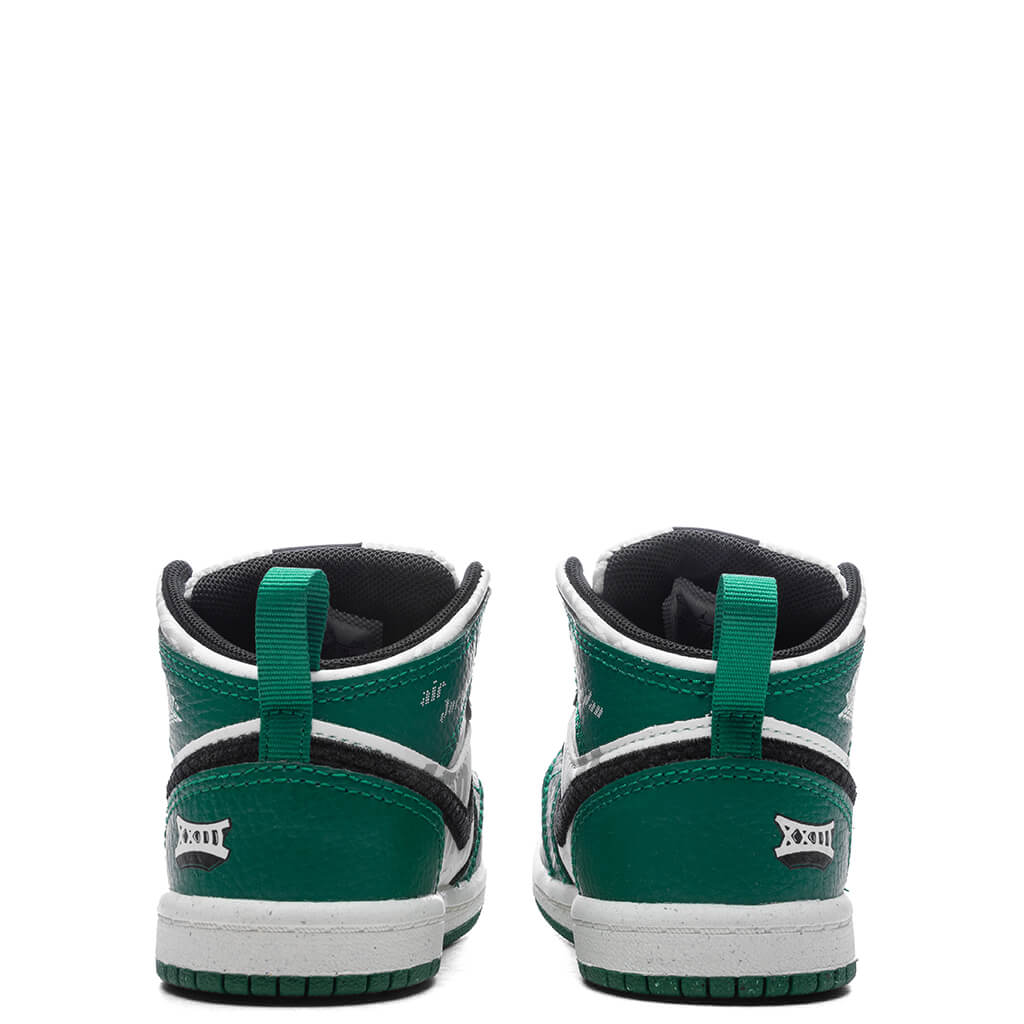 Jordan 1 Mid SE TD Pine Green Sail Black Team Orange