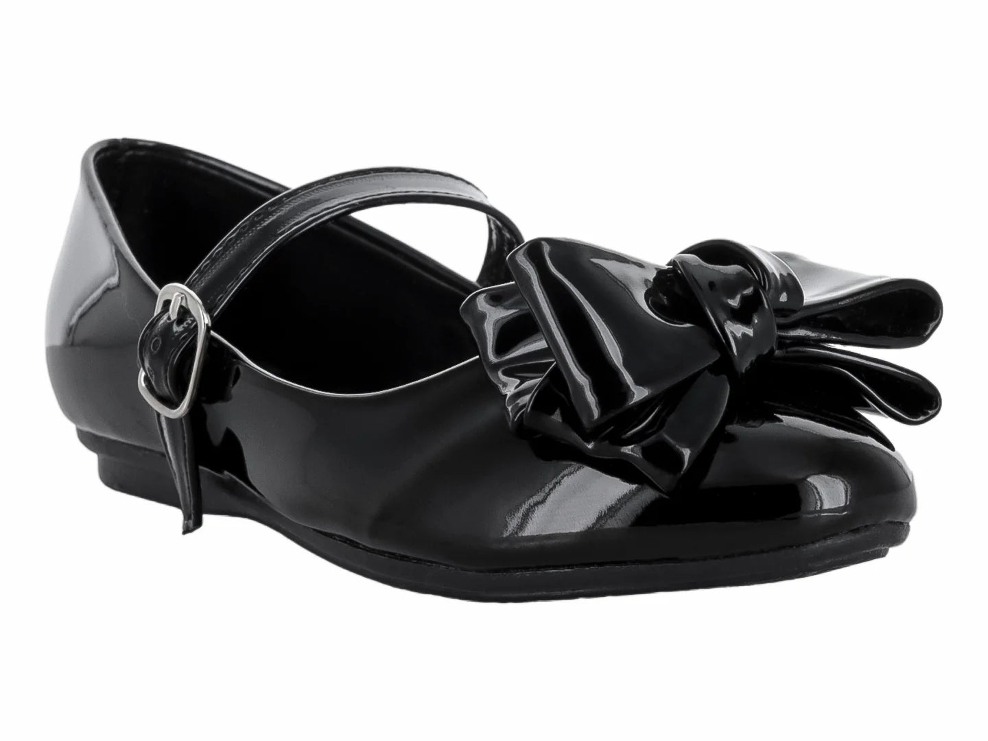 Zapatos Genesis de Charol Negro para Niña
