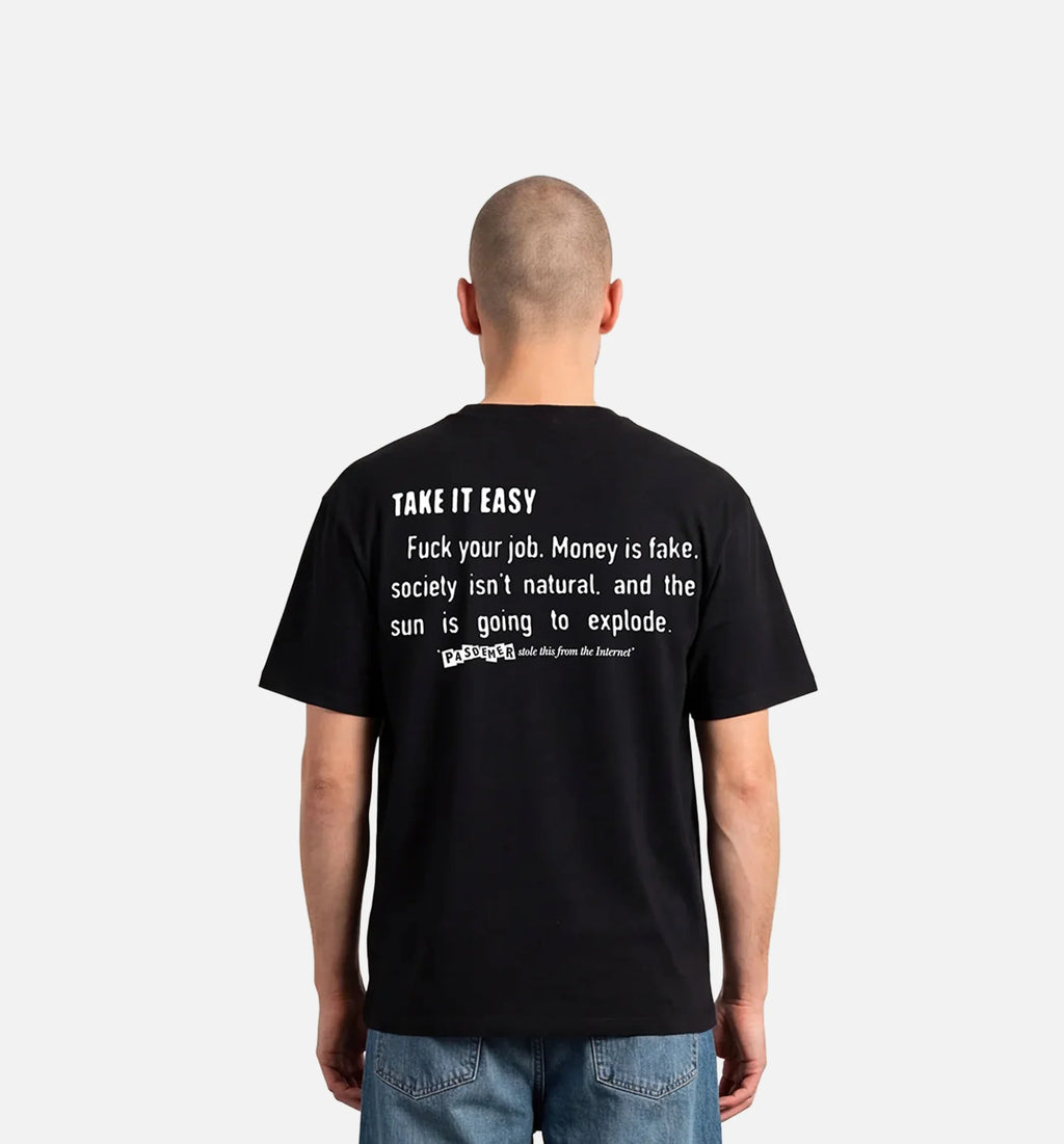 Internet Quotes Mens Short Sleeve Shirt Black