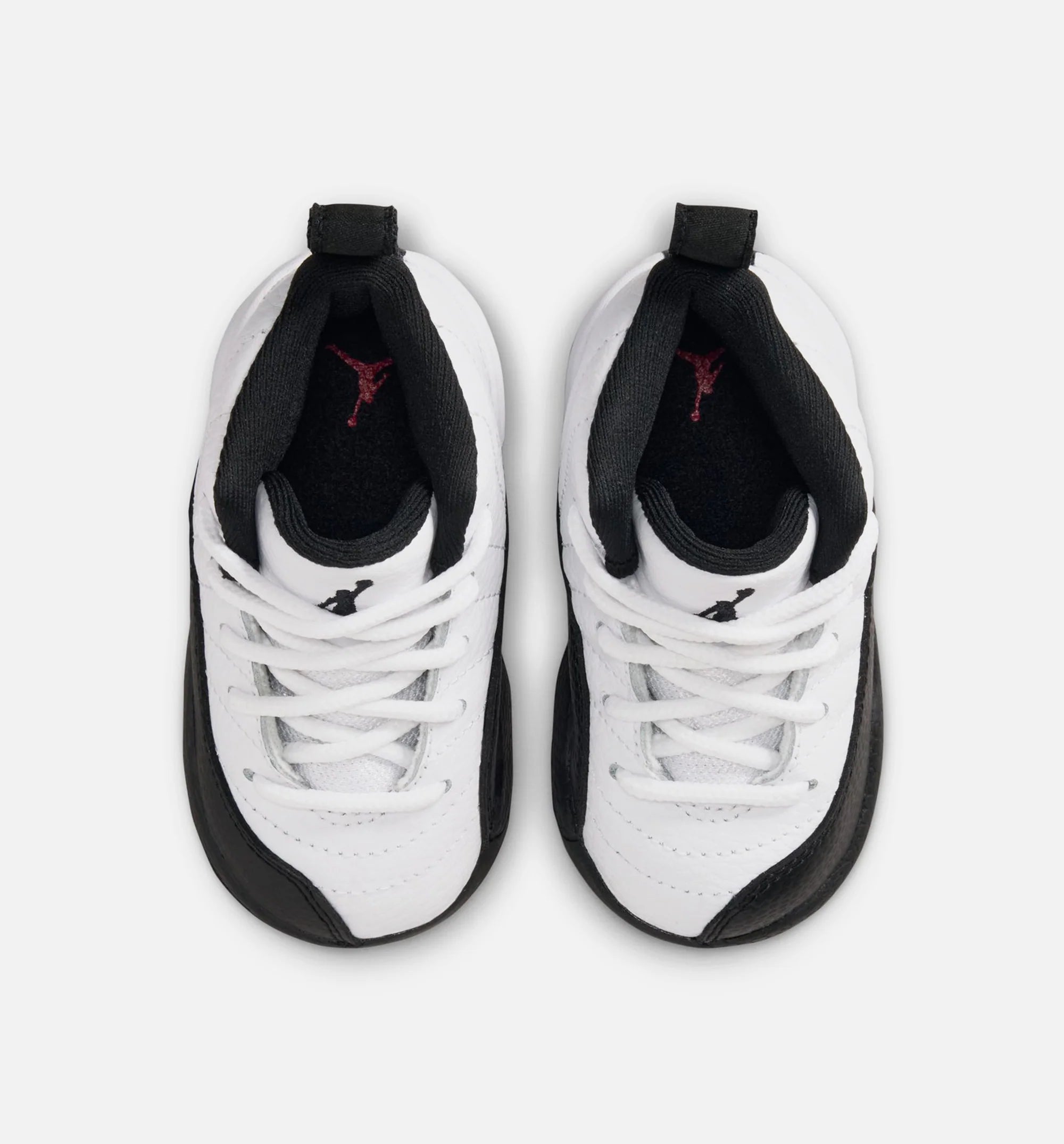 Air Jordan 12 Retro Taxi Infant Toddler Lifestyle Shoe White Black Taxi