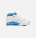 Air Jordan 17 Retro Low University Blue Mens Lifestyle Shoe White University Blue Chrome Black Limit One Per Customer