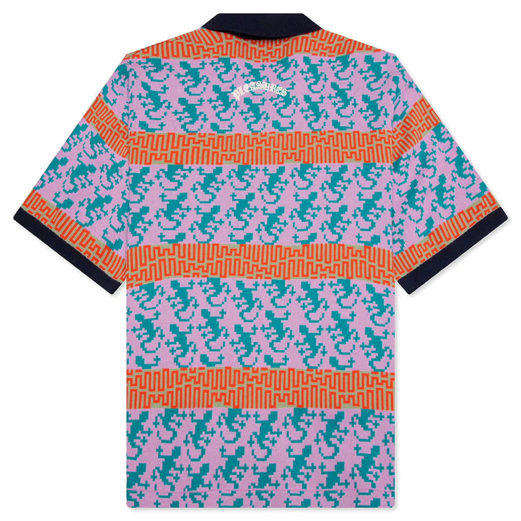 Gecko Jacquard Polo Multi