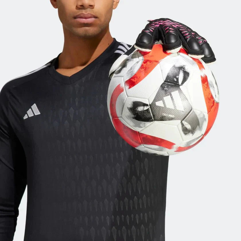 adidas Predator Match Fingersave Goalkeeper Gloves Black White