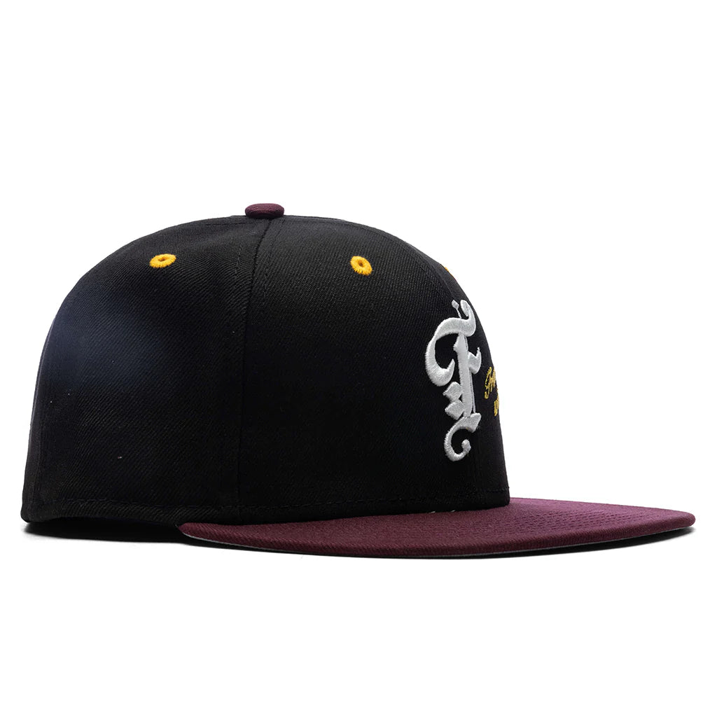 Feature x New Era AZ 5950 Fitted Black Maroon