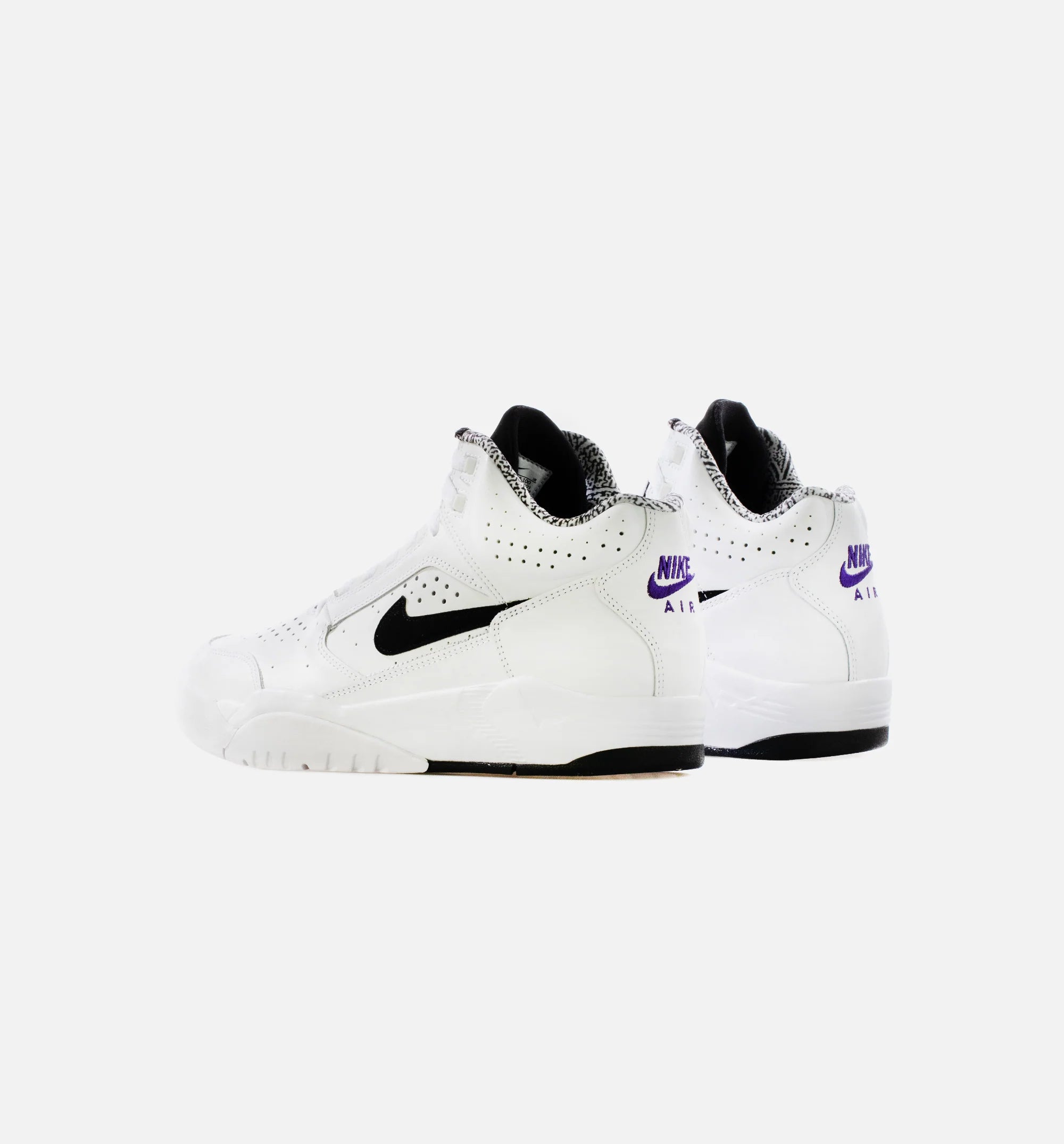 Air Flight Lite Mid Mens Lifestyle Shoe White Black