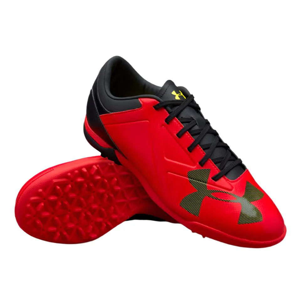 Under Armour Spotlight TF Soccer Cleats Red Black Yellow