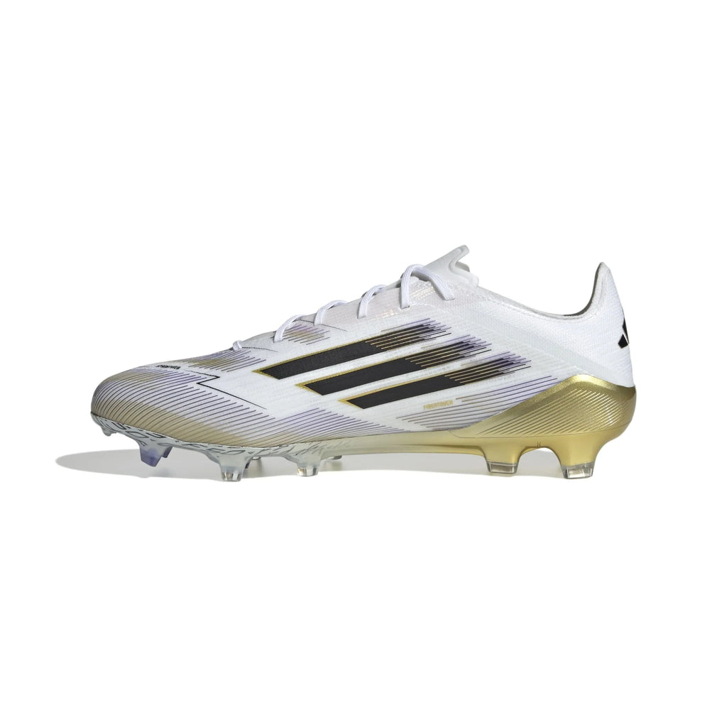 adidas F50 Elite Firm Ground Boots White Black