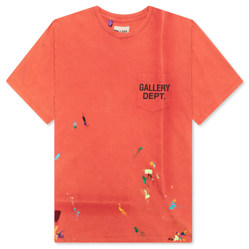Vintage Logo Painted Tee Red