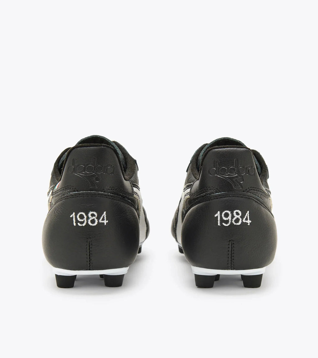 Diadora Brasil Made in Italy OG LTMDPU FG Firm Ground Soccer Cleats Black White