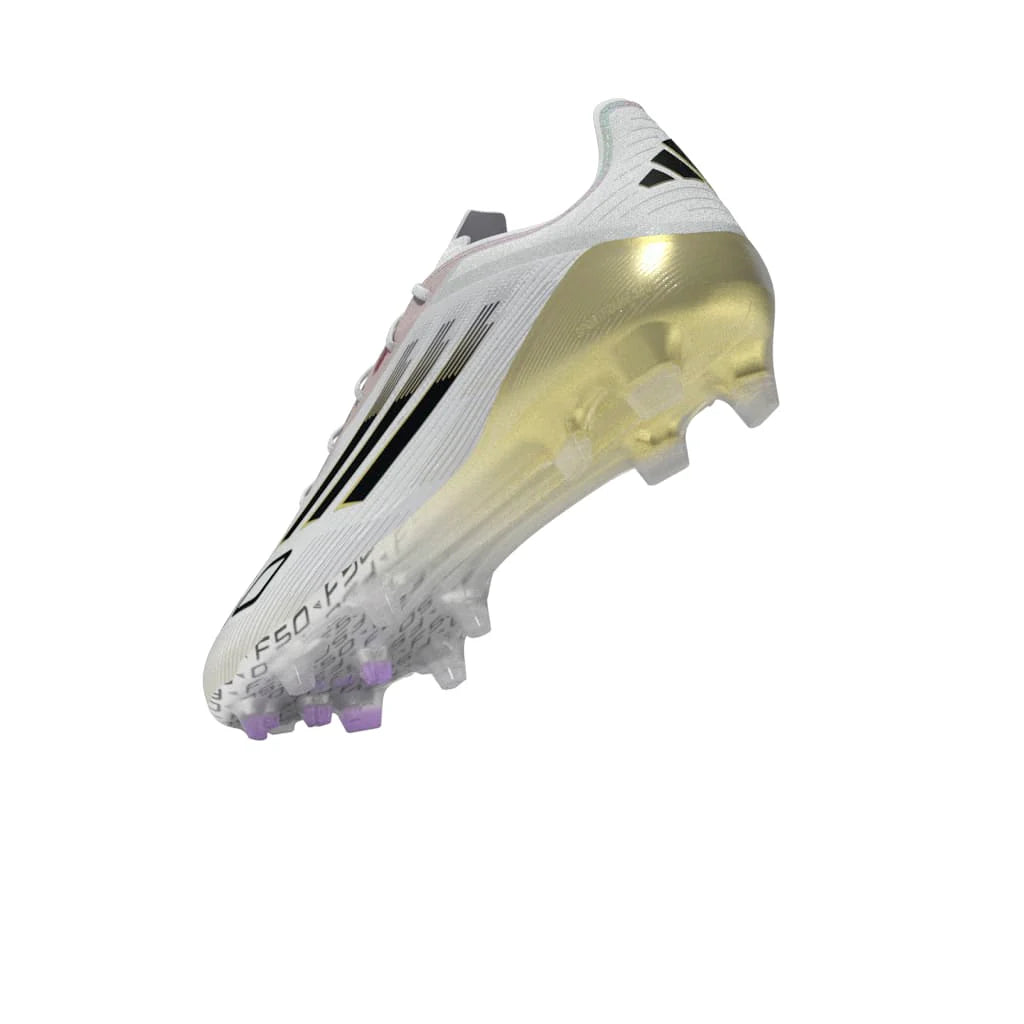 adidas F50 Elite Firm Ground Boots White Black