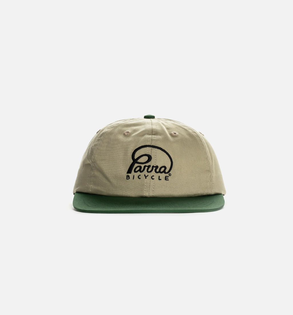 Bicycle Logo 6 Panel Mens Hat Green