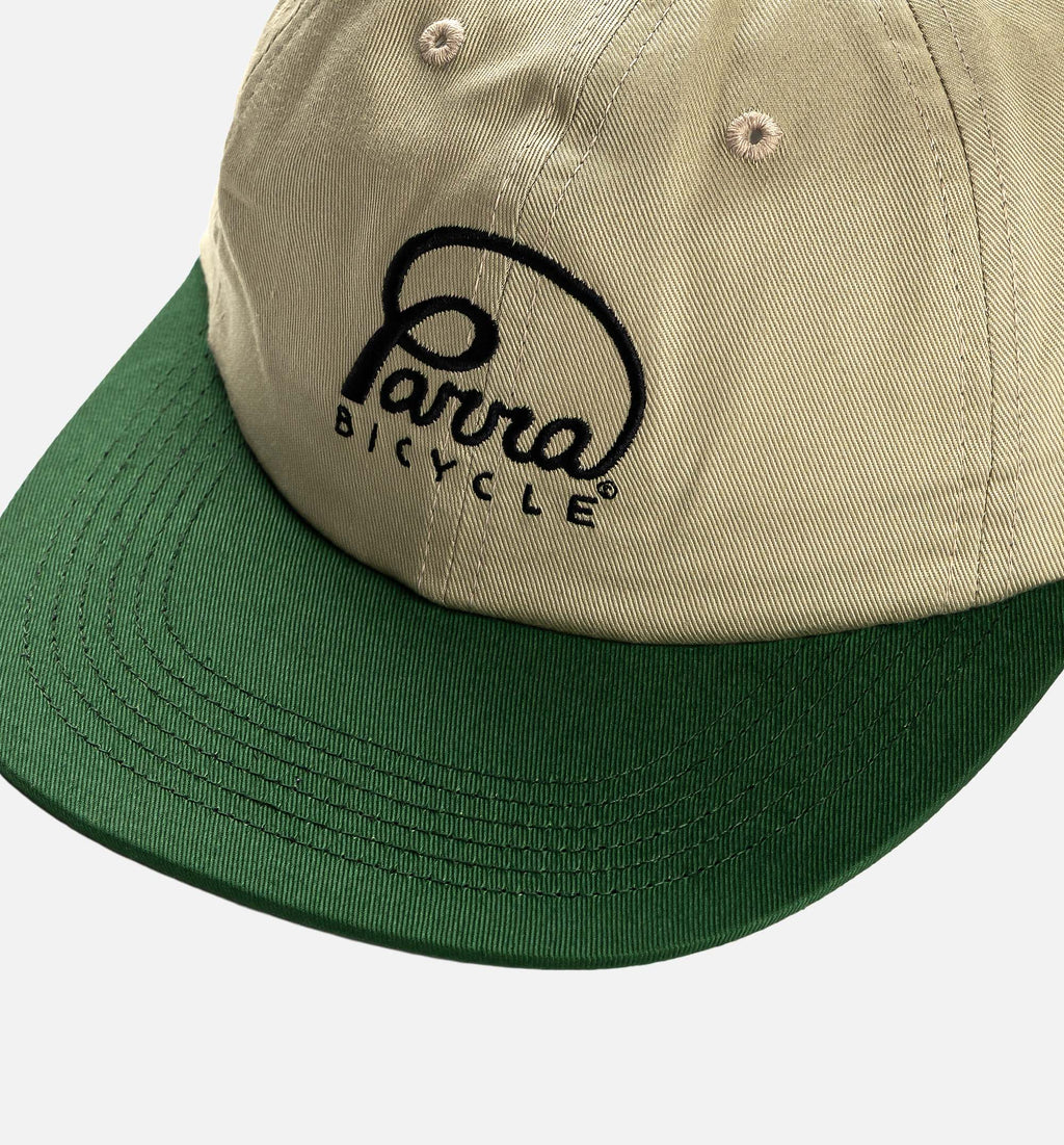 Bicycle Logo 6 Panel Mens Hat Green