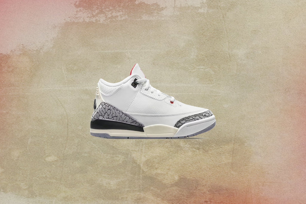 Air Jordan 3 Retro PS White Cement Reimagined Summit White Fire Red
