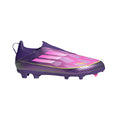 adidas F50 LEAGUE Laceless FG MG Youth Soccer Cleats Purple White Lemon