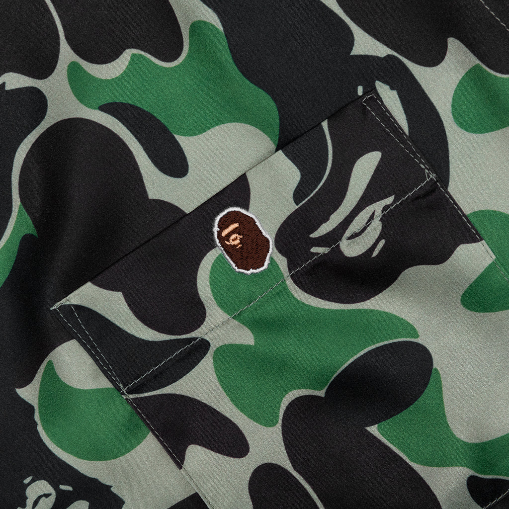 ABC Camo Open Collar S S Shirt Green