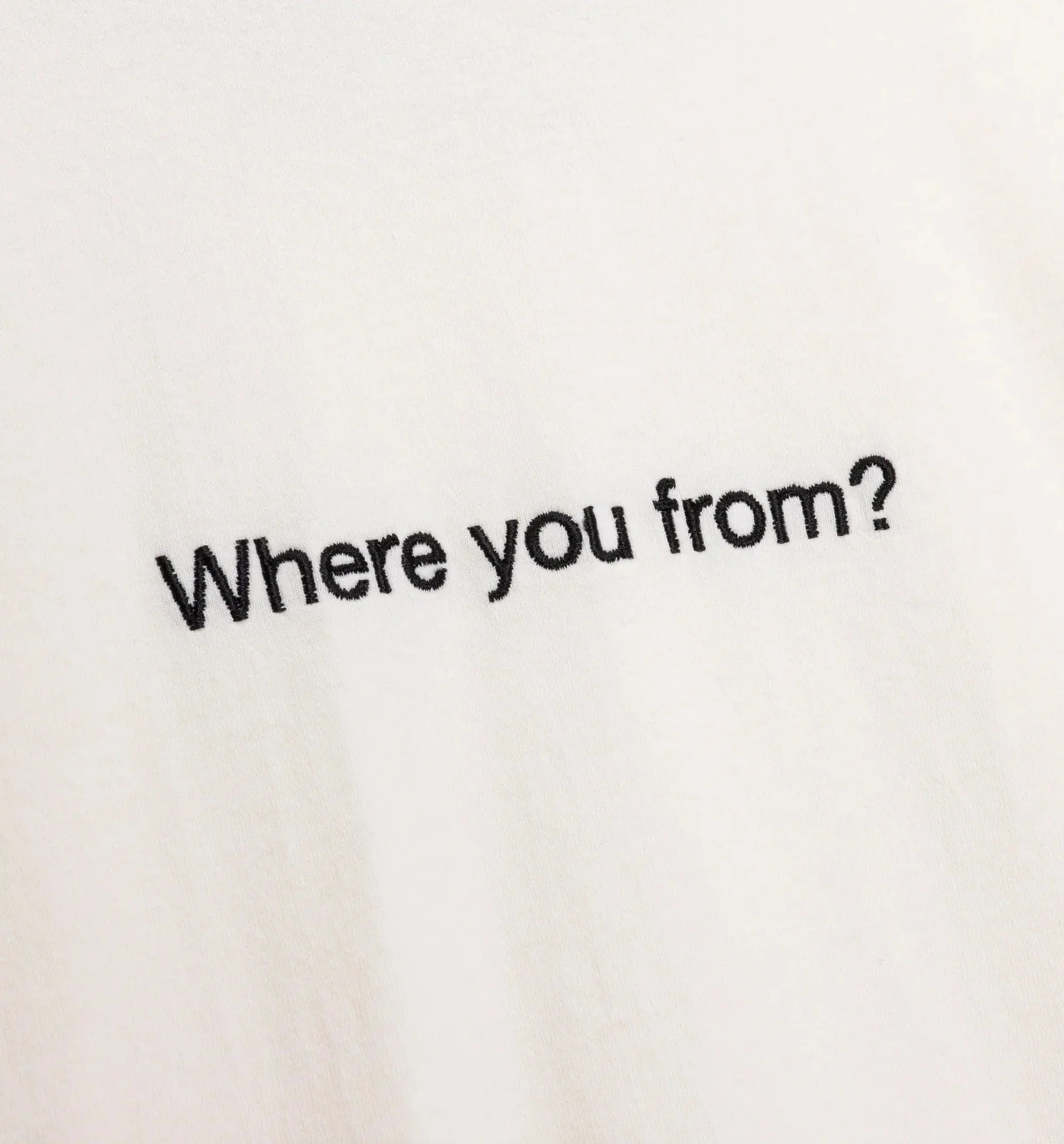 Where You From Mens Short Sleeve Shirt White