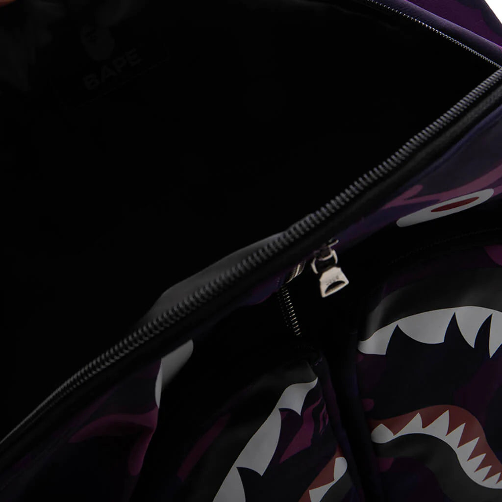 Color Camo Shark Daypack Purple