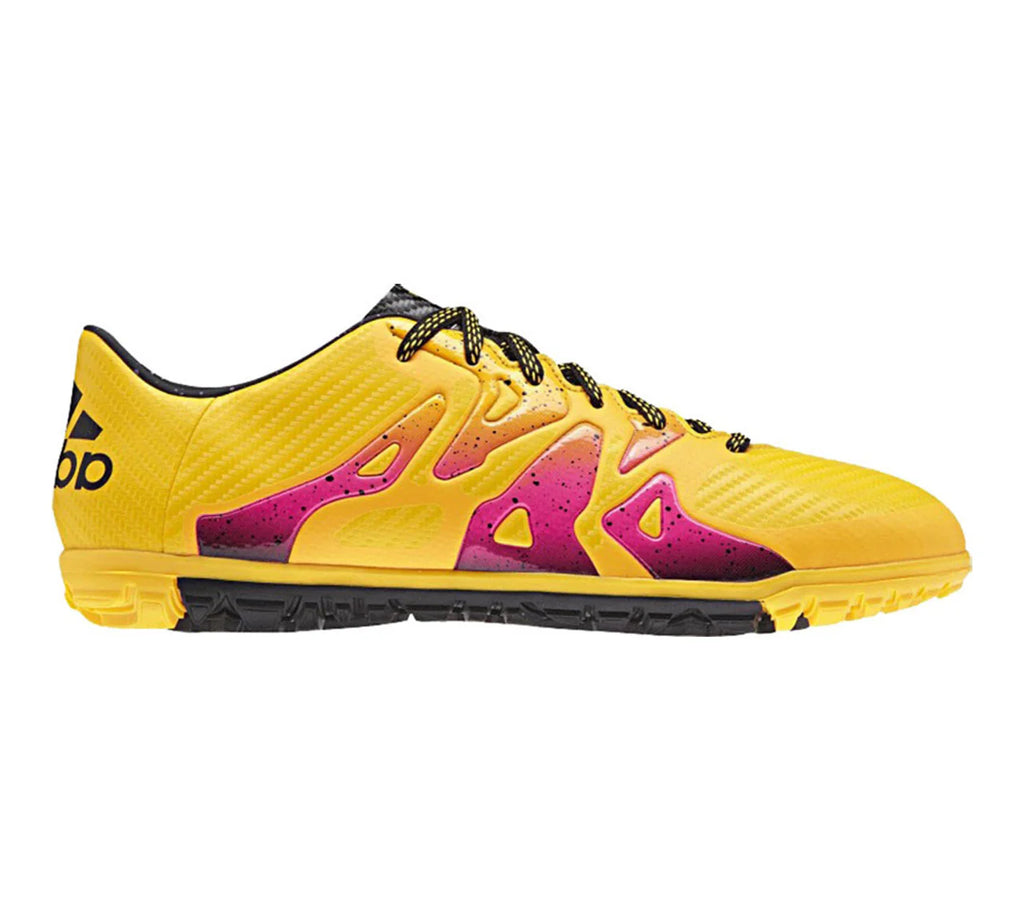 adidas X 153 IN Mens Soccer Shoes Gold Black Pink