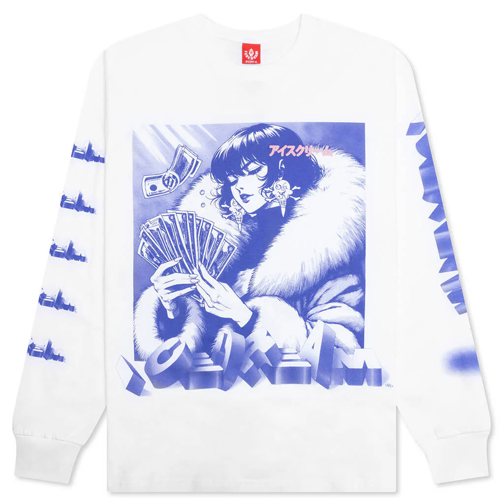 Count Em L S Knit White