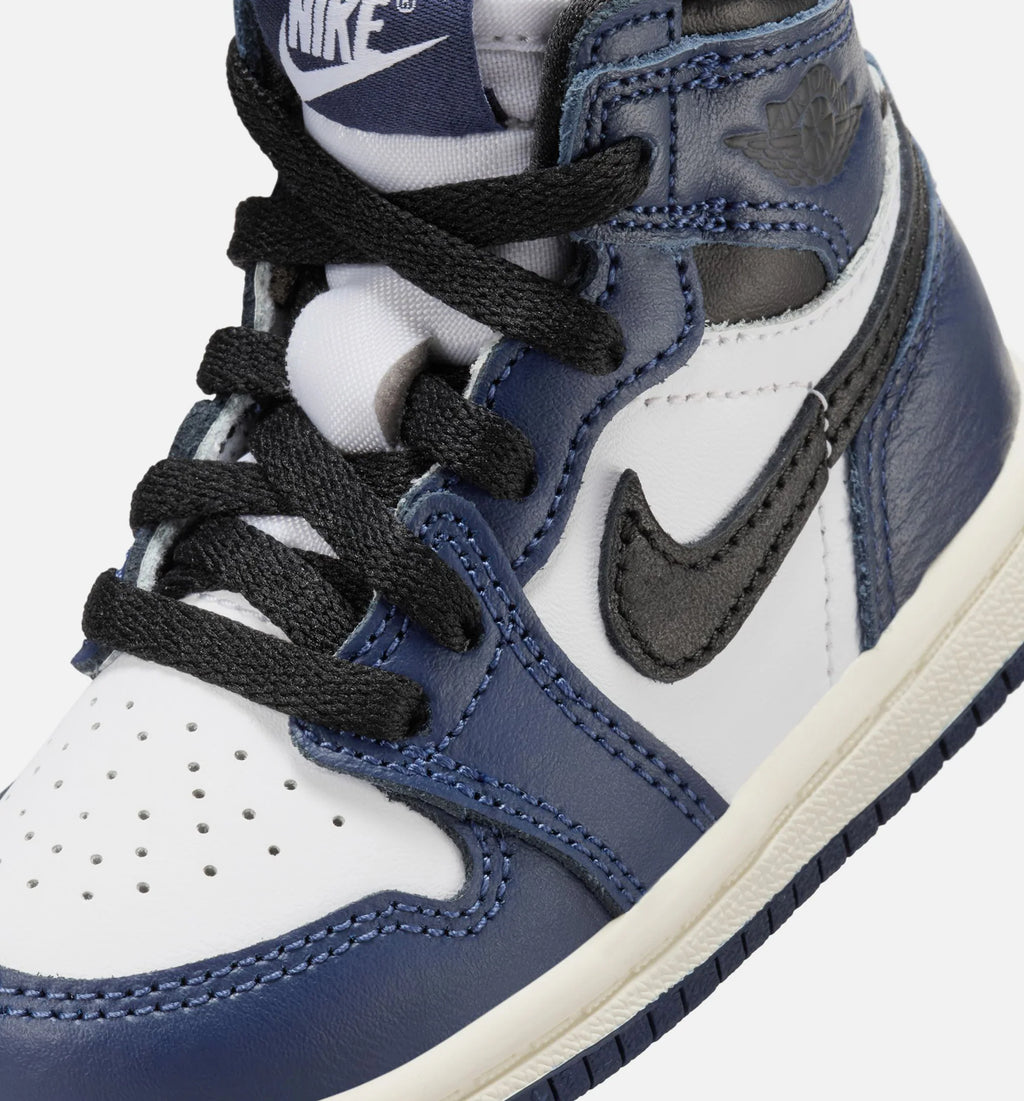 Air Jordan 1 Retro High OG Midnight Navy Infant Toddler Lifestyle Shoe Midnight Navy White