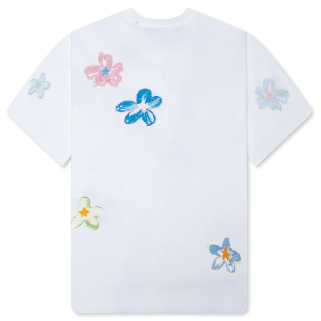 Super Bloom Boxy Tee White