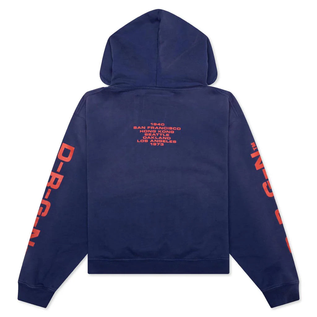 Origins Bleached Hoodie Bleached Blue