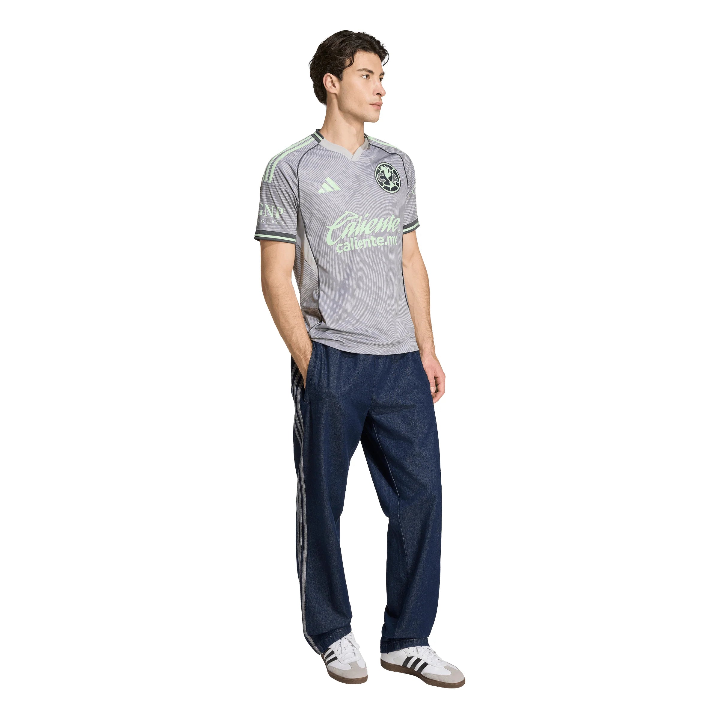 adidas Club America Third Mens Soccer Jersey 25 26 Grey