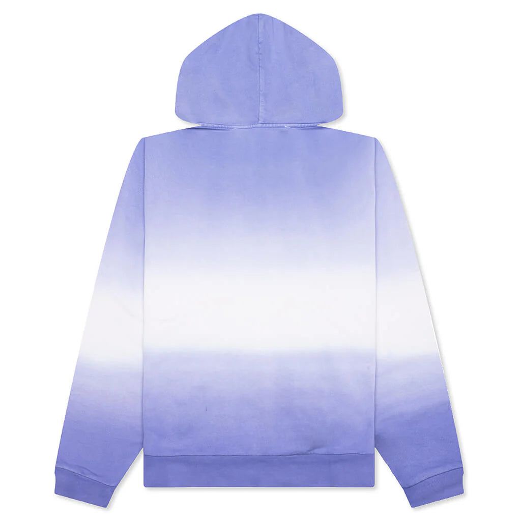 Logo Embroidery Gradient Hoodie Lavender