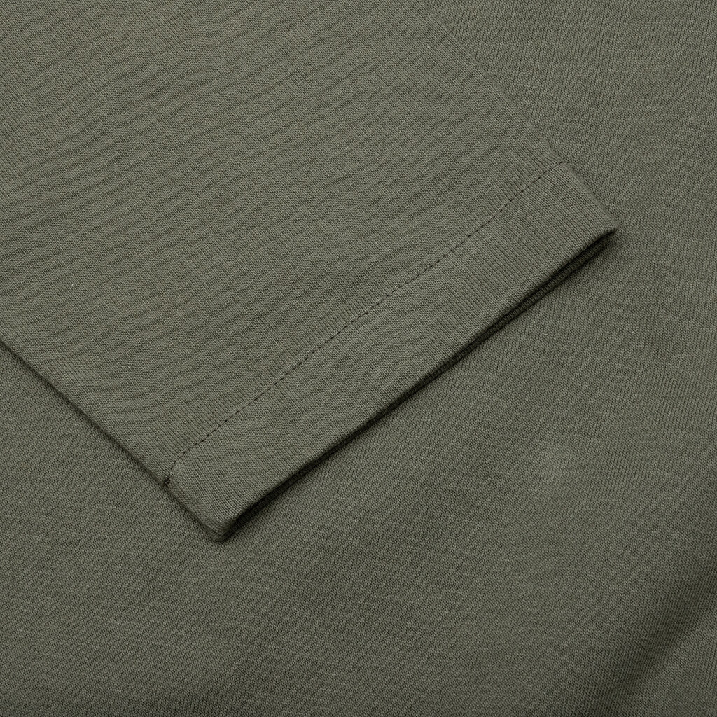 Long Sleeve Logo T Shirt Thyme Green