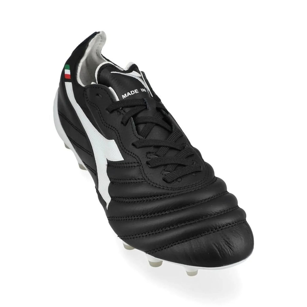 Diadora Brasil Elite 2 Teach Italia LPX FG Firm Ground Soccer Cleats Black White