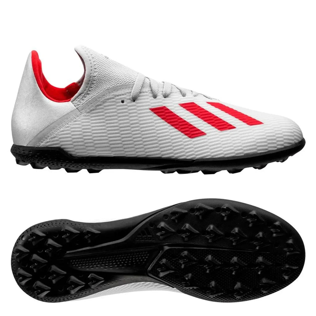 adidas Kids X Tango 193 TF J Silver Metallic High Risk Red