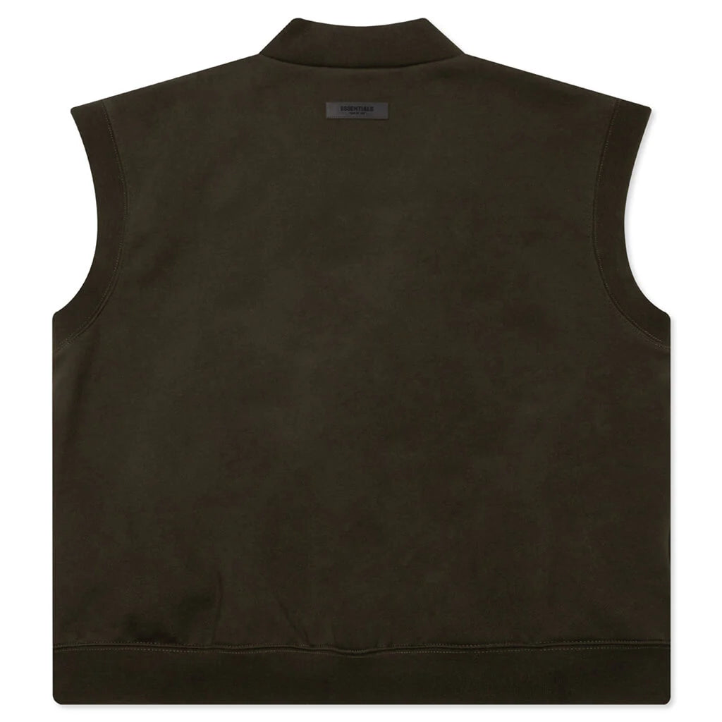 Womens V Neck Vest Off Black