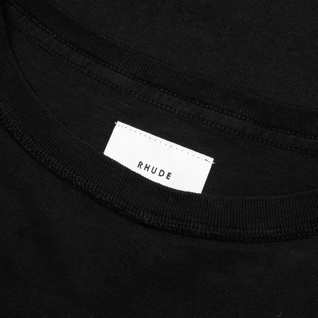 Reverse L S Tee Black