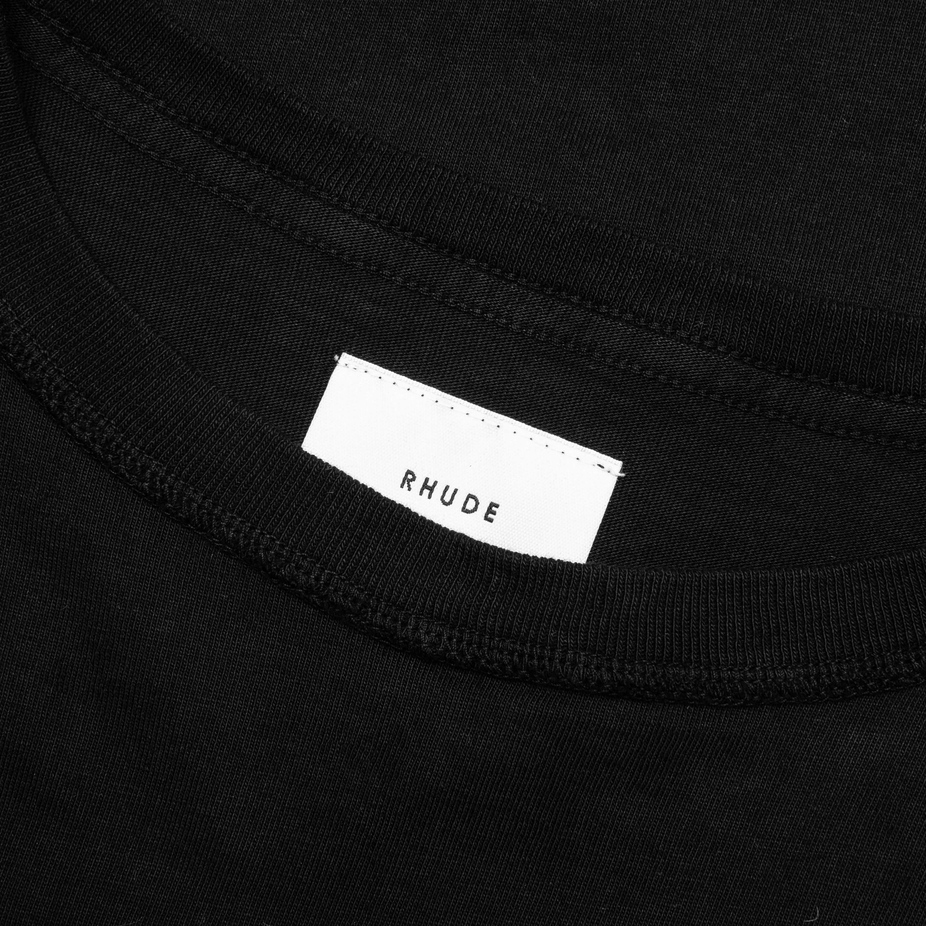 Reverse L S Tee Black
