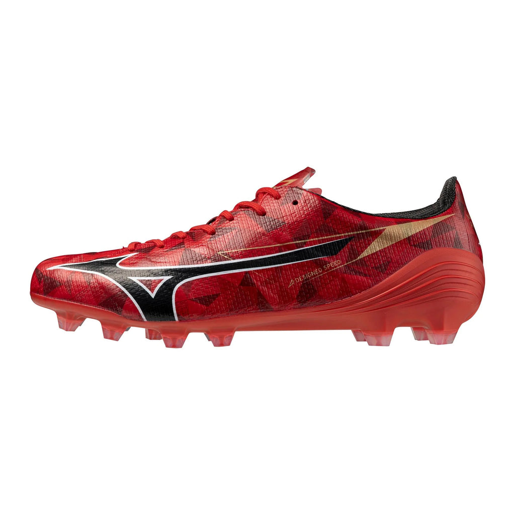 Mizuno Alpha II Japan FG Firm Ground Soccer Cleats Red Black