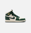 Air Jordan 1 Retro High OG Pro Green Preschool Lifestyle Shoe Pale Ivory Pro Green Fir Coconut Milk Free Shipping