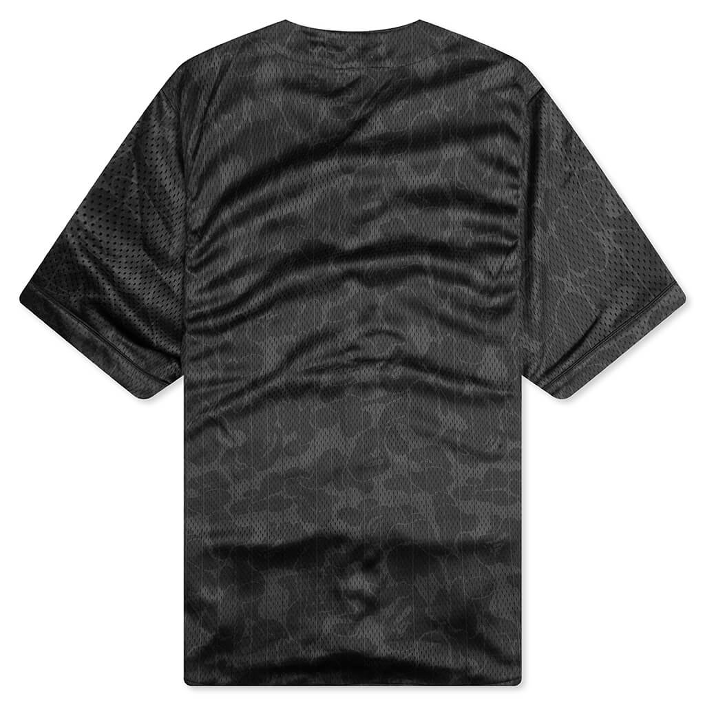 Camo Stripe Baseball Shirt Black
