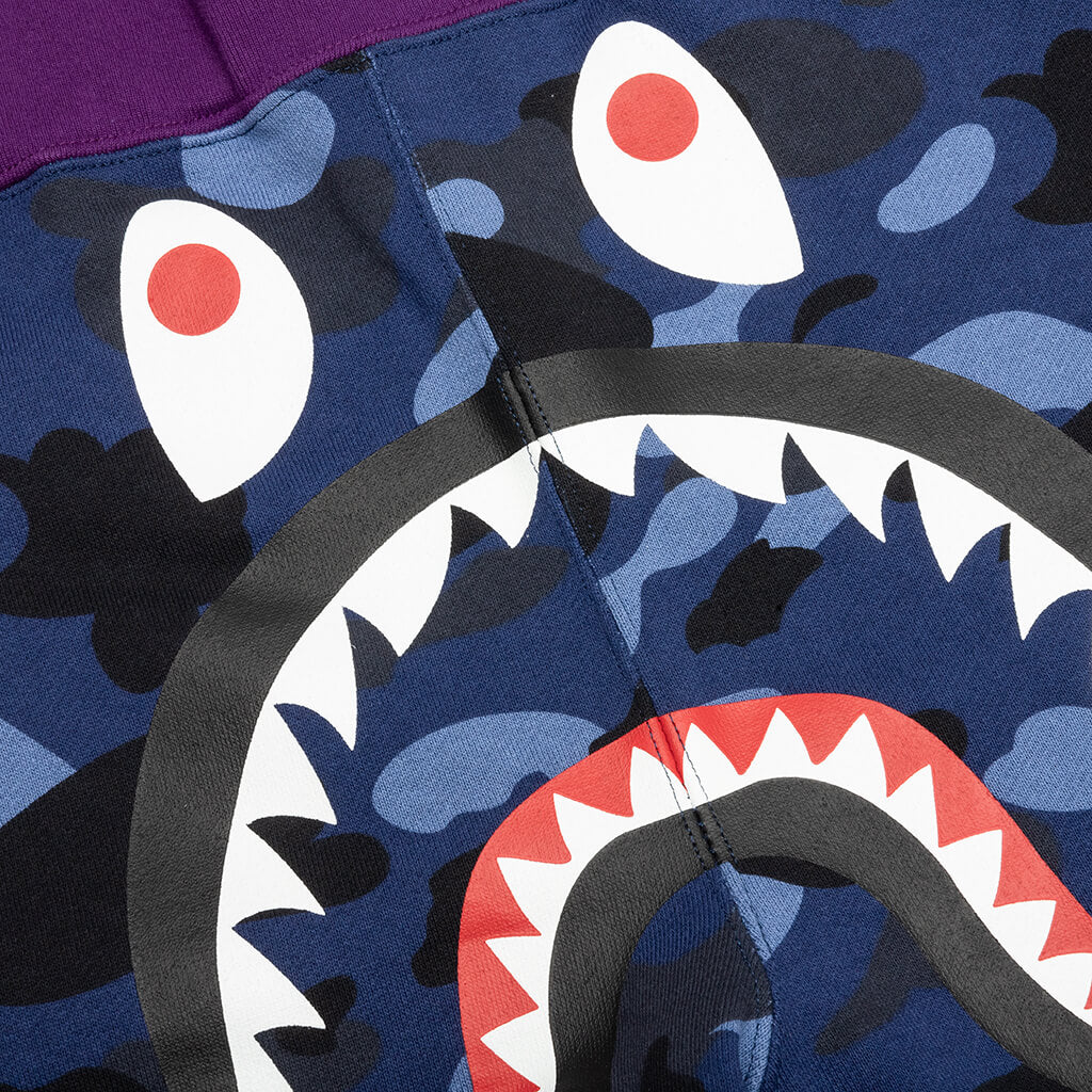 Crazy Camo Shark Sweat Shorts Navy