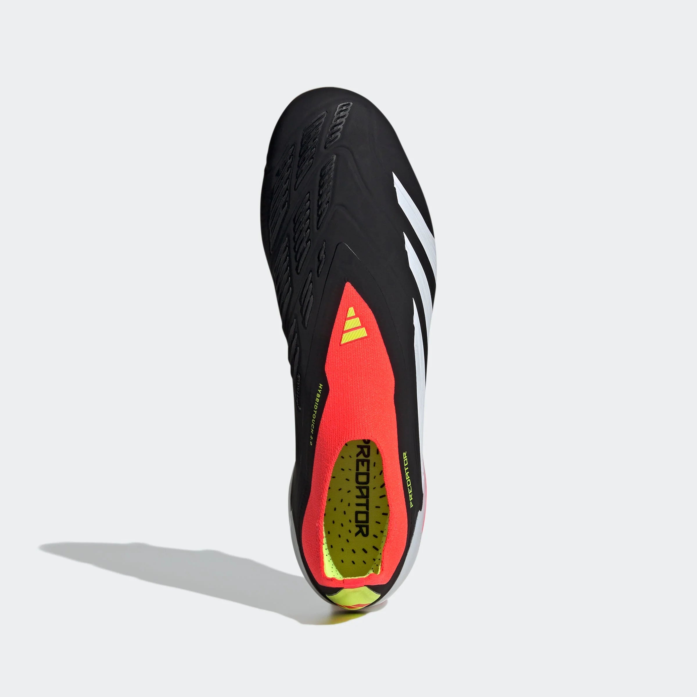 adidas Predator Elite Laceless FG Firm Ground Soccer Cleats Black White Solar Red