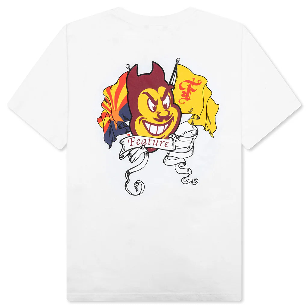 Feature x ASU Flag Tee White